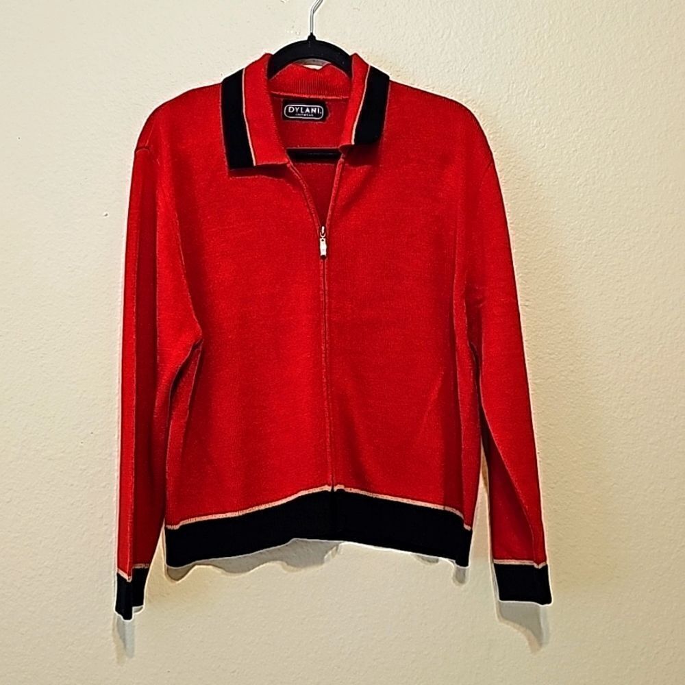 DYLANI VINTAGE KNIT CARDIGAN SWEATER SIZE LARGE